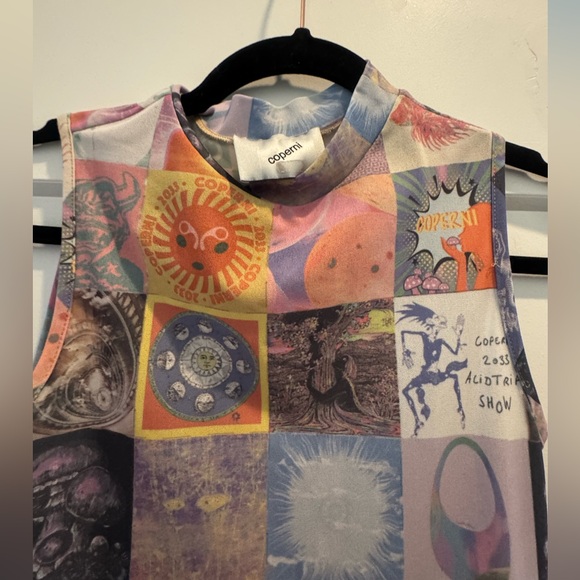 Coperni Blotter Print Mesh Maxi Dress, small - Picture 5 of 7